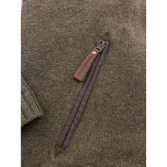 Alps & Meters XXL Green Wool-Blend Alpine Guide Sweater Luxury Utility - Picture 6 of 9